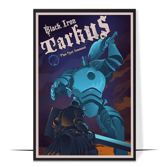 Black Iron Tarkus Dark Souls Poster