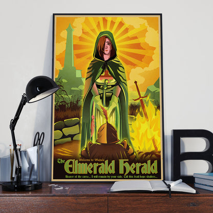 Emerald Herald Dark Souls Poster