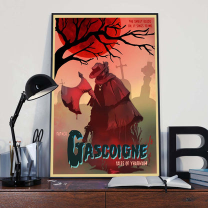 Father Gascoigne Bloodborne Poster