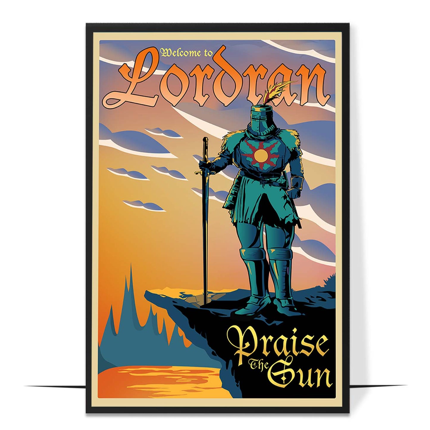 Lordran Dark Souls Poster