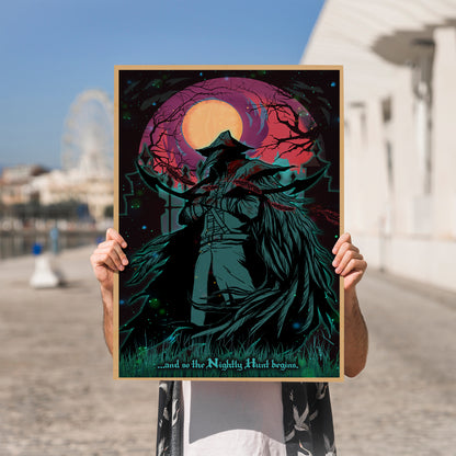 Nightly Hunt Bloodborne Poster