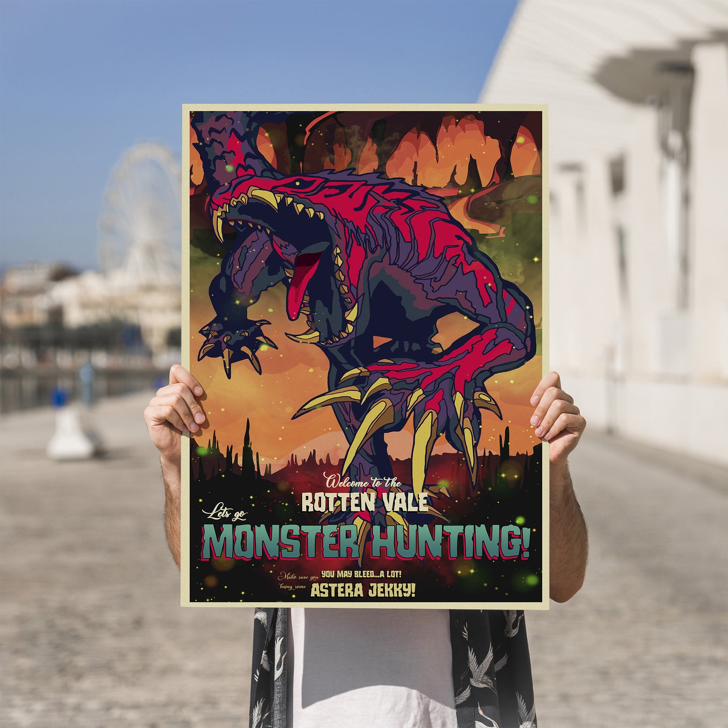 Odogaron Monster Hunter Poster