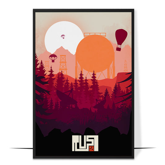 Sunset in Rust Poster