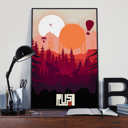 Sunset in Rust Poster