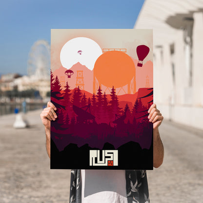 Sunset in Rust Poster