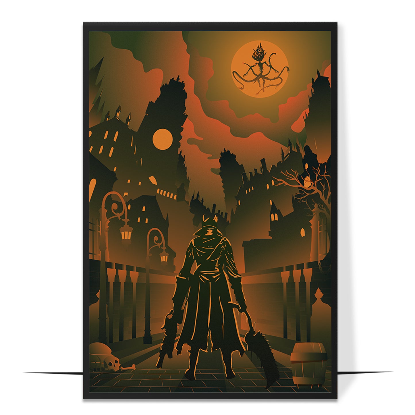 Yharnam Hunter Bloodborne Poster